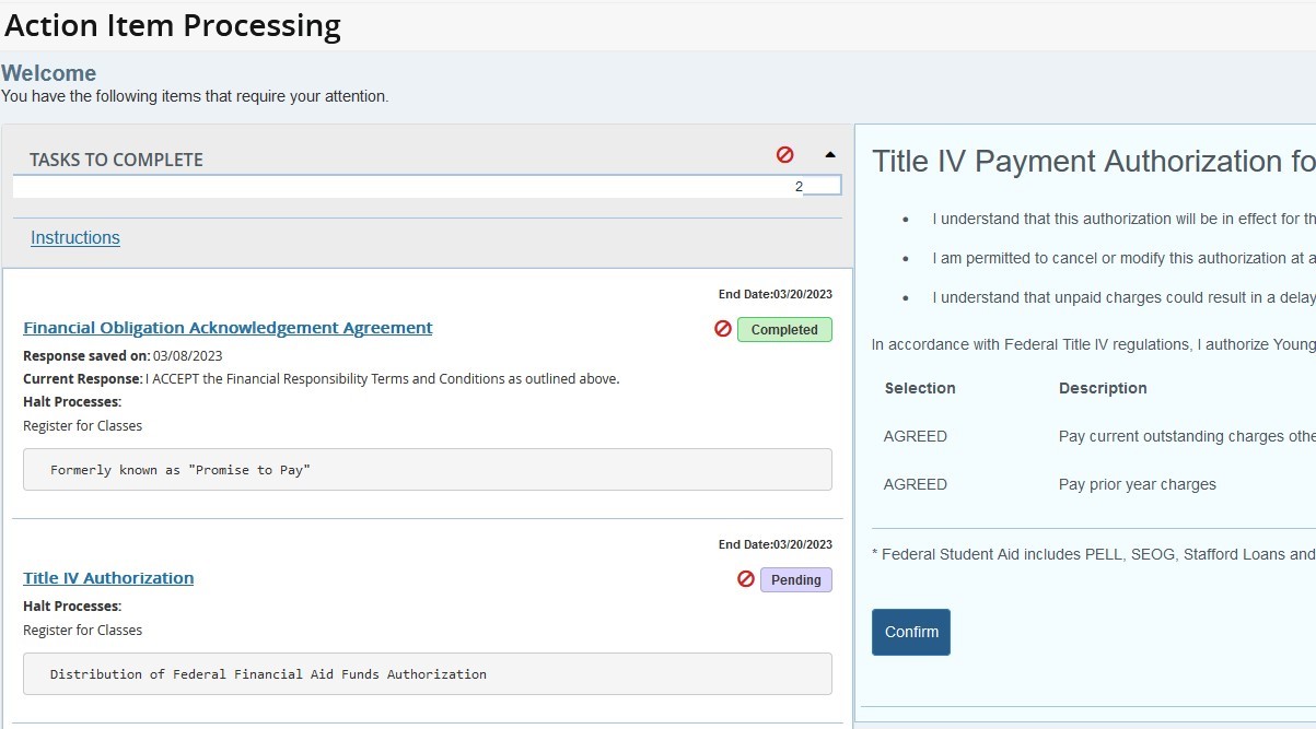 HOWTO Register for Classes YSU